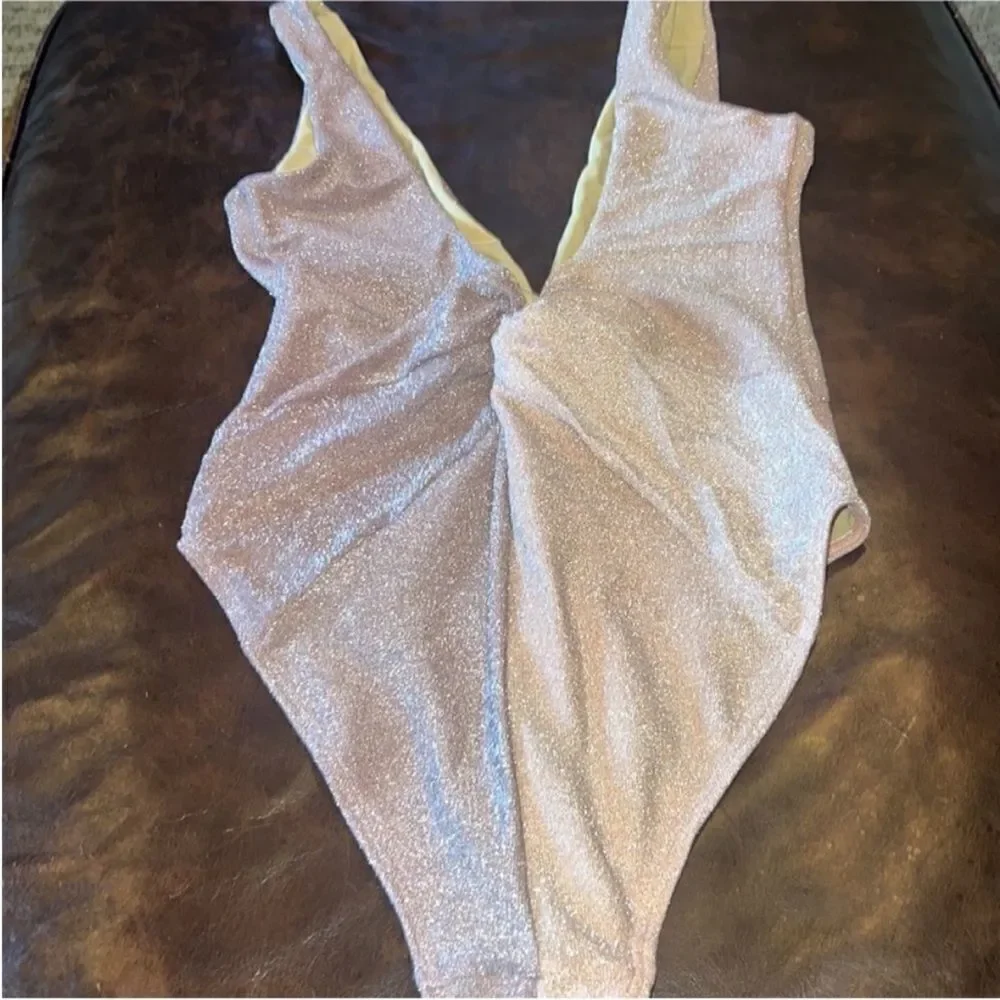 New Free People x Juillet Olivia Shine One-Piece Swimsuit M
